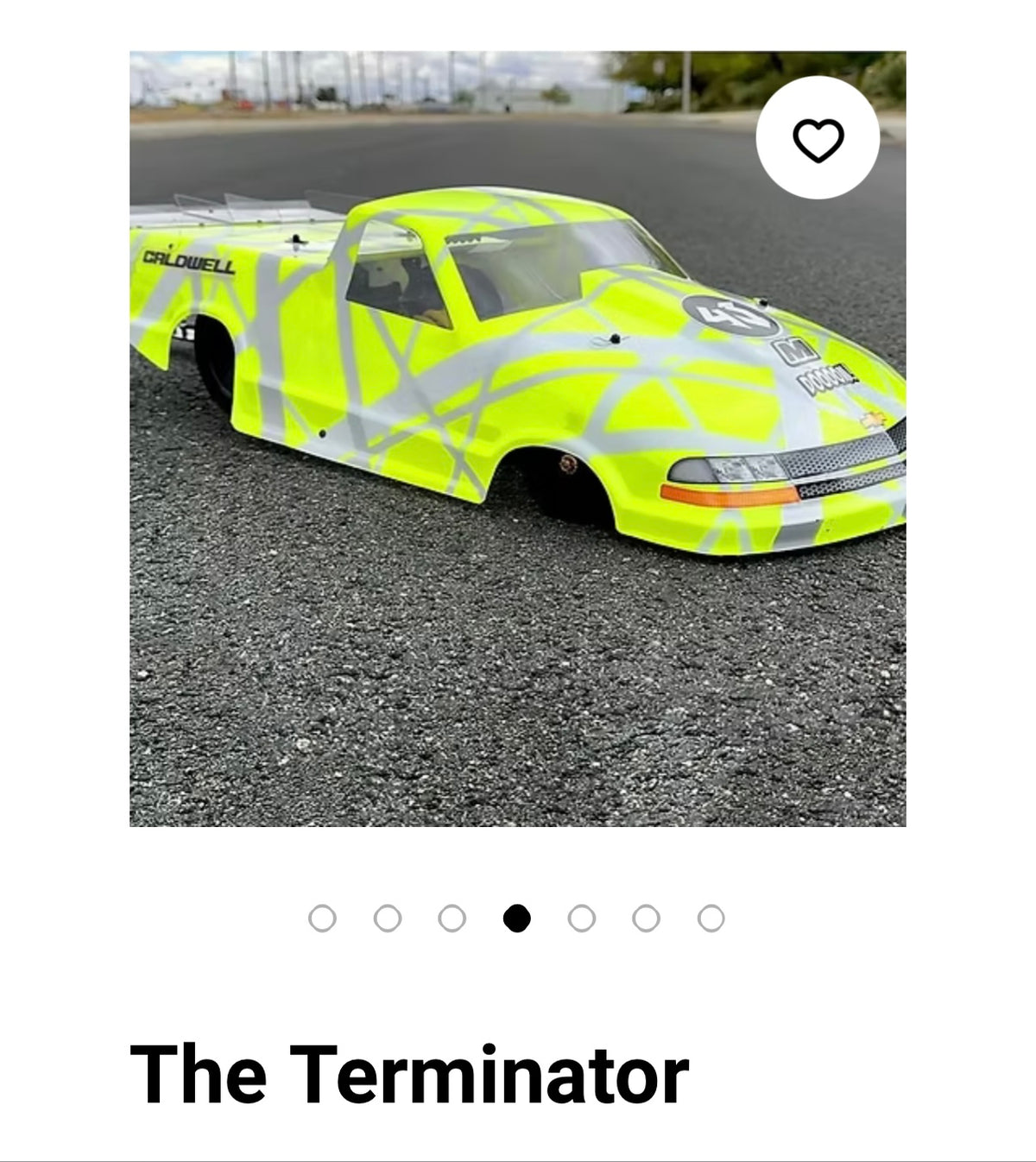 Shark RC Bodies Terminator (Clear)